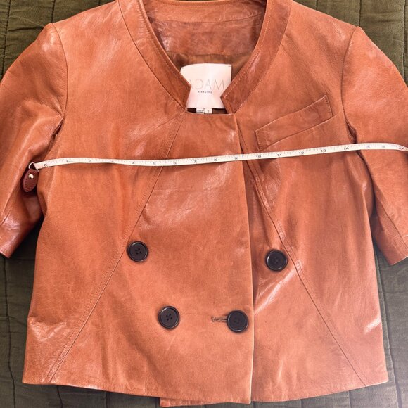 Designer - ADAM BY ADAM LIPPES Leather Evening Jacket Size 4 to 6 - Picture 4 of 8